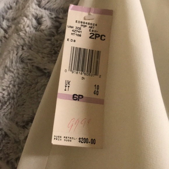 Le Suit Petite White Flared Hem - Picture 7 of 9